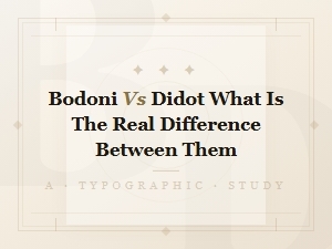 Bodoni vs Didot: Key Differences Between These Classic Serif Fonts